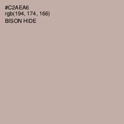 #C2AEA6 - Bison Hide Color Image